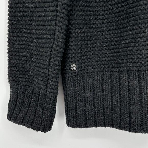 Lululemon Karma Kurmasana Sweater Merino Wool Waffle Knit Turtleneck Oversized - Picture 13 of 15